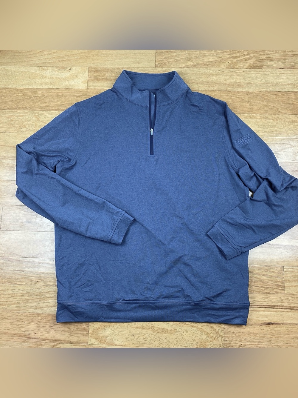 Peter Millar Men's Perth Performance Quarter-Zip, Navy, Hilton Hotel, Men’s L